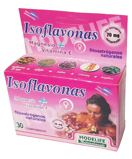 Isoflavonas de Soja x 30  cap. -Modelife