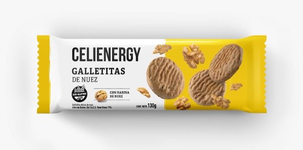 Galletas  con Nuez x 130 grs -Sin Tacc-Celienergy