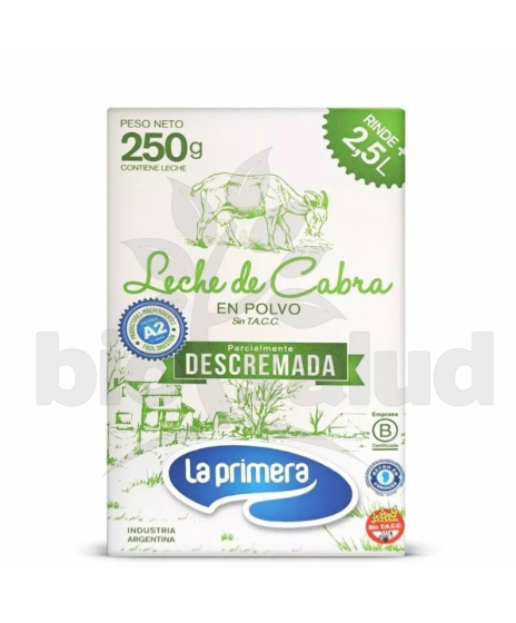 Leche de Cabra descremada en polvo x  250 grs